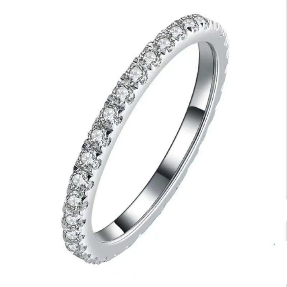 COPY - *18K White Gold Diamond Eternity Stackable Ring